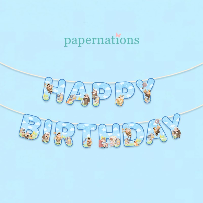 HBD UP Bunting Flag